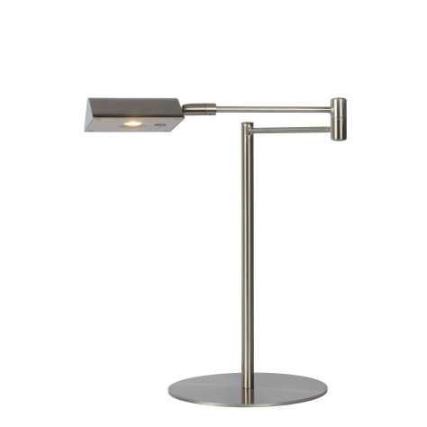 NUVOLA - Lampe de bureau - Ø 20 cm - LED Dim. - 1x9W 3000K - Chrome Dépoli