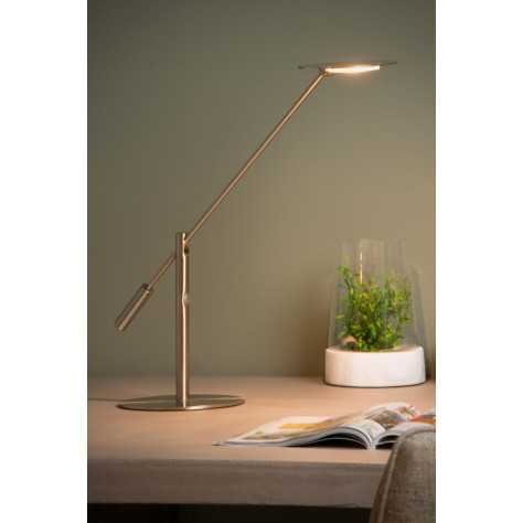 ANSELMO - Lampe de bureau - LED Dim. - 1x9W 3000K - Chrome Dépoli