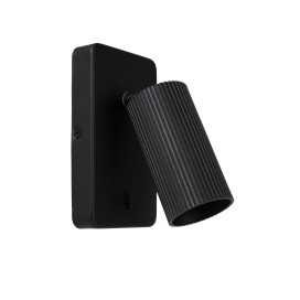 CLUBS - Lampe de chevet / Applique mural - 1xGU10 - Noir 2