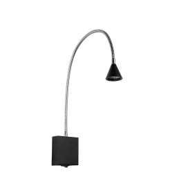 BUDDY - Lampe de chevet / Applique mural - LED - 1x4W 4000K - Noir 2