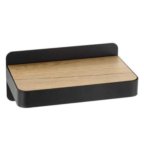 ATKIN - Lampe de chevet / Applique mural - LED - 1x6W 3000K - Point de rechargement USB - Noir