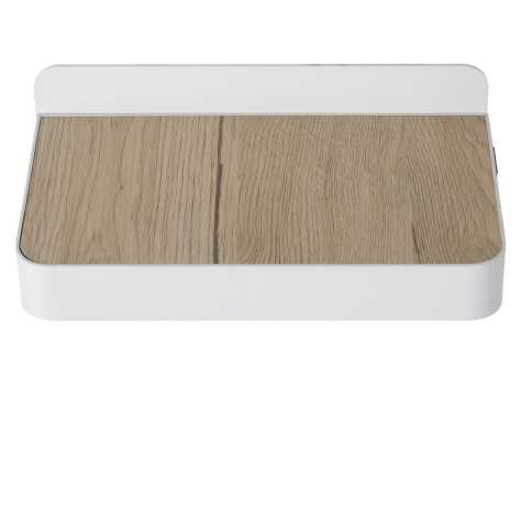 ATKIN - Lampe de chevet / Applique mural - LED - 1x6W 3000K - Point de rechargement USB - Blanc