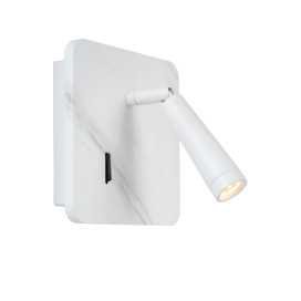 OREGON - Lampe de chevet / Applique mural - LED - 1x4W 3000K - Point de rechargement USB - Blanc