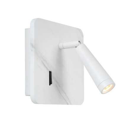 OREGON - Lampe de chevet / Applique mural - LED - 1x4W 3000K - Point de rechargement USB - Blanc