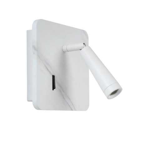OREGON - Lampe de chevet / Applique mural - LED - 1x4W 3000K - Point de rechargement USB - Blanc