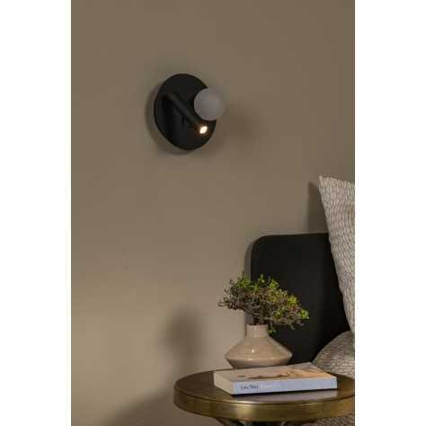 MATIZ - Lampe de chevet / Applique mural - LED - 1x3,5W 3000K - Point de rechargement USB - Noir
