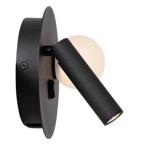 MATIZ - Lampe de chevet / Applique mural - LED - 1x3,5W 3000K - Point de rechargement USB - Noir