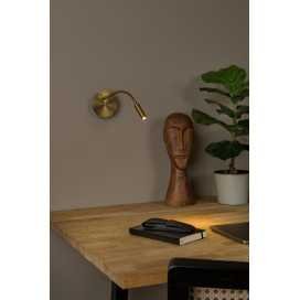 JOLIJN - Lampe de chevet / Applique mural Rechargeable - Batterie/Piles - Ø 11 cm - LED - 1x2W 3000K - Magnétique - Or 2