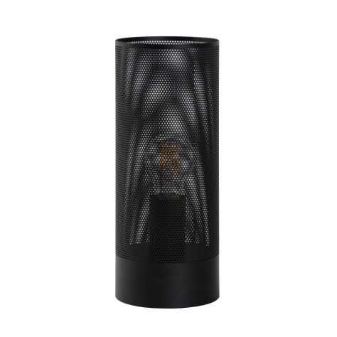BELI - Lampe de table - Ø 12 cm - 1xE27 - Noir