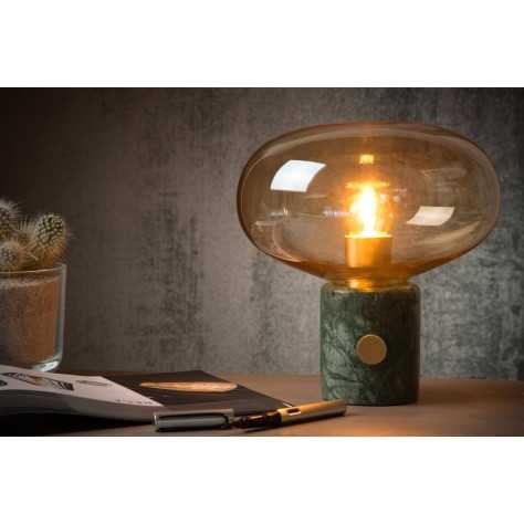 CHARLIZE - Lampe de table - Ø 23 cm - 1xE27 - Ambre