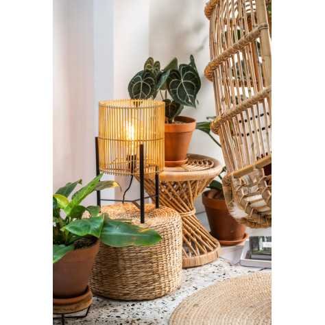 JANTINE - Lampe de table - Ø 30 cm - 1xE27 - Naturel