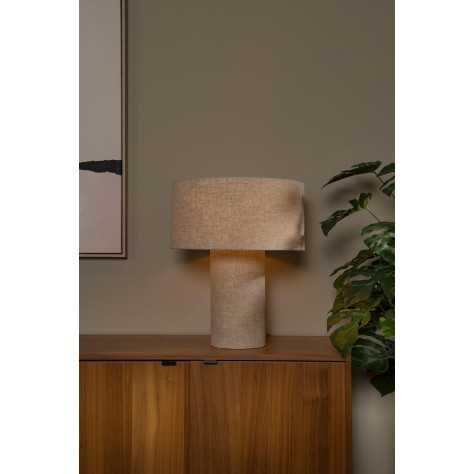 LEEROY - Lampe de table - 1xE27 - Taupe