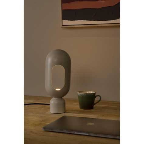 BARRIS - Lampe de table - 1xE27 - Taupe