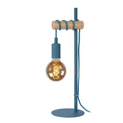 POLA - Lampe de table Chambres d'enfant - Ø 15 cm - 1xE27 - Bleu