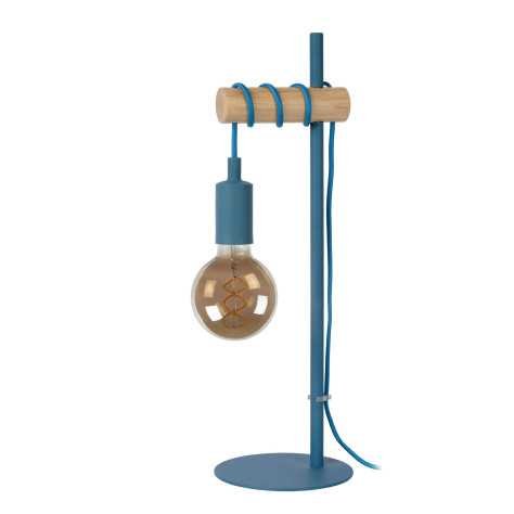 POLA - Lampe de table Chambres d'enfant - Ø 15 cm - 1xE27 - Bleu
