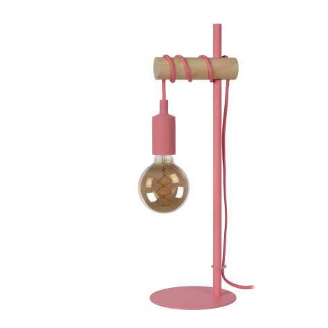POLA - Lampe de table Chambres d'enfant - Ø 15 cm - 1xE27 - Rose