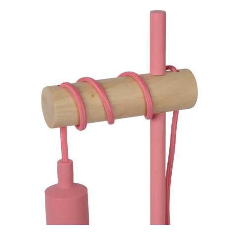 POLA - Lampe de table Chambres d'enfant - Ø 15 cm - 1xE27 - Rose