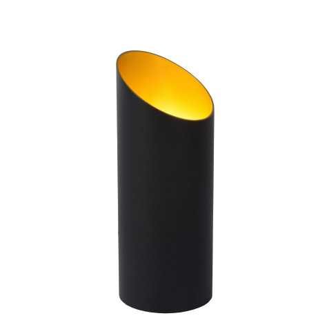 QUIRIJN - Lampe de table - Ø 9,6 cm - 1xE27 - Noir