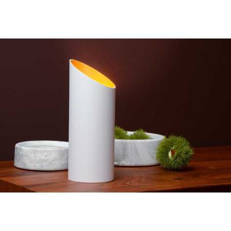 QUIRIJN - Lampe de table - Ø 9,6 cm - 1xE27 - Blanc