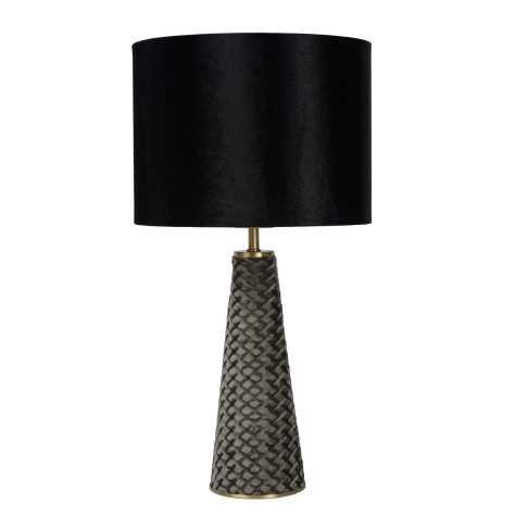 EXTRAVAGANZA VELVET - Lampe de table - Ø 25 cm - 1xE27 - Noir