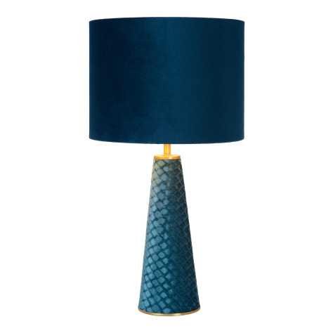 EXTRAVAGANZA VELVET - Lampe de table - Ø 25 cm - 1xE27 - Turquoise