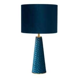EXTRAVAGANZA VELVET - Lampe de table - Ø 25 cm - 1xE27 - Turquoise 2