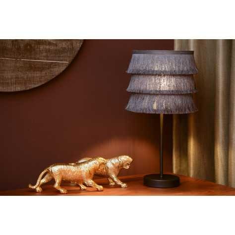 EXTRAVAGANZA TOGO - Lampe de table - Ø 18 cm - 1xE14 - Gris