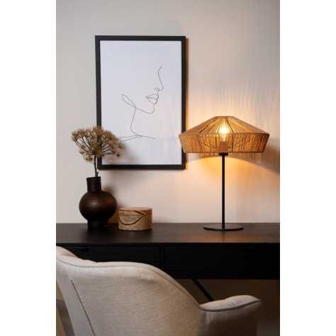 YUNKAI - Lampe de table - Ø 40 cm - 1xE27 - Naturel