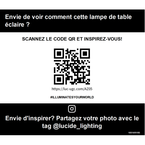 FUNGO - Lampe de table - 1xE27 - Fumé