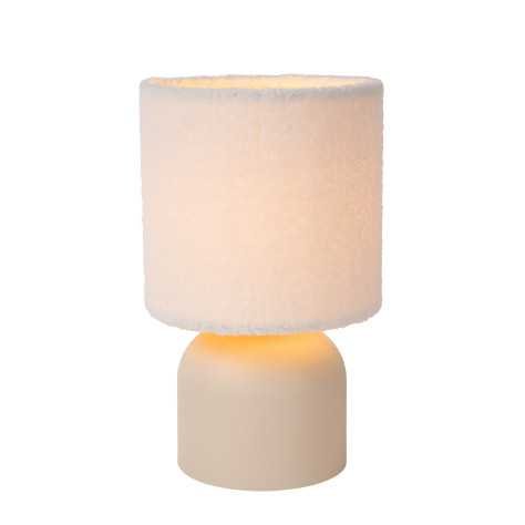 WOOLLY - Lampe de table - Ø 16 cm - 1xE14 - Crème