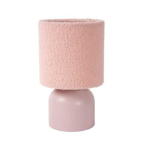 WOOLLY - Lampe de table - Ø 16 cm - 1xE14 - Rose