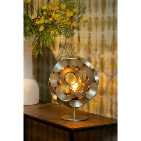 HANNELORE - Lampe de table - Ø 25 cm - 1xE27 - Or Mat / Laiton