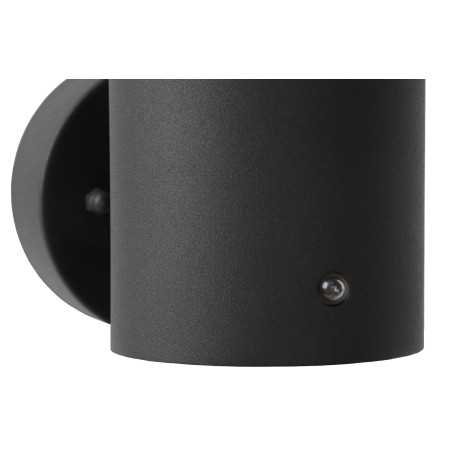 SOLID - Applique murale Intérieur/Extérieur - Ø 9 cm - 1xE27 - IP54 - Détecteur Jour/Nuit - Anthracite