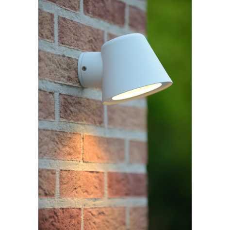 DINGO-LED - Applique murale Intérieur/Extérieur - LED Dim. - GU10 - 1x5W 3000K - IP44 - Blanc