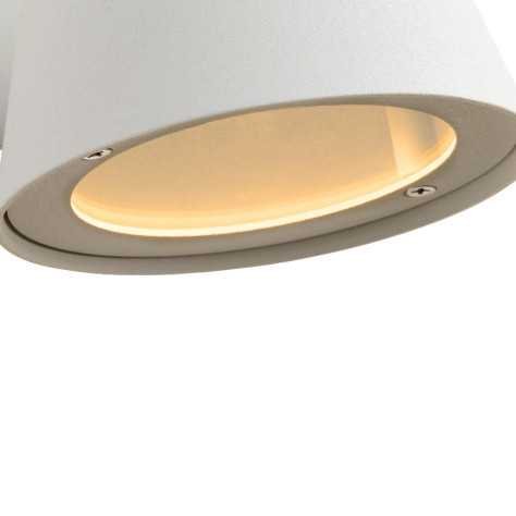 DINGO-LED - Applique murale Intérieur/Extérieur - LED Dim. - GU10 - 1x5W 3000K - IP44 - Blanc