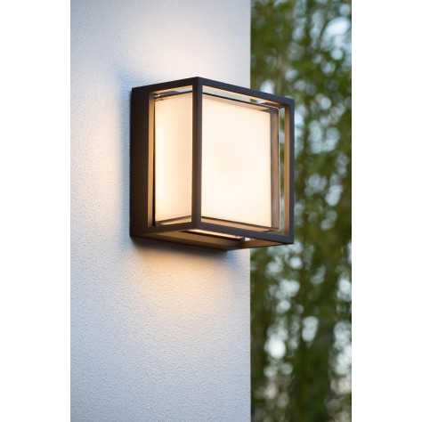 SINGA LED - Applique murale Intérieur/Extérieur - LED - 1x10W 3000K - IP54 - Noir