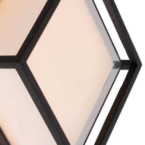 SINGA LED - Applique murale Intérieur/Extérieur - LED - 1x10W 3000K - IP54 - Noir