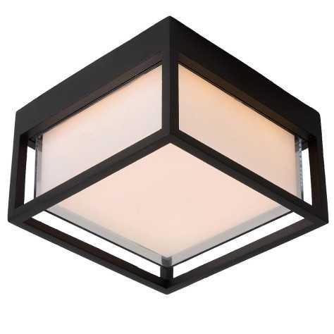 SINGA LED - Applique murale Intérieur/Extérieur - LED - 1x10W 3000K - IP54 - Noir