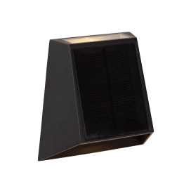 LUTON - Applique murale Intérieur/Extérieur - LED Dim. - 1x1W 2850K/3150K - IP54 - Détecteur Jour/Nuit - Noir