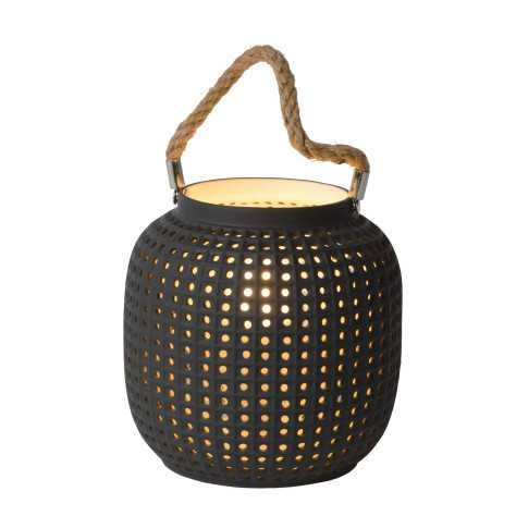 SAFIYA - Lampe de table - Ø 16,5 cm - 1xE14 - Gris