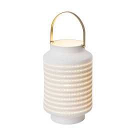 JAMILA - Lampe de table - Ø 15,5 cm - 1xE14 - Blanc