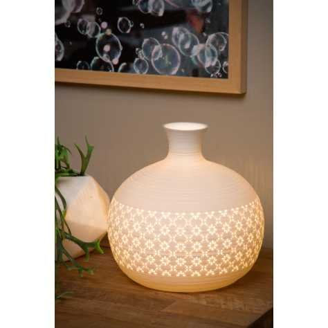 TIESSE - Lampe de table - Ø 19,6 cm - 1xE14 - Blanc