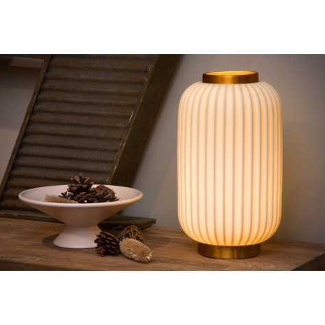 GOSSE - Lampe de table - Ø 19,7 cm - 1xE14 - Blanc