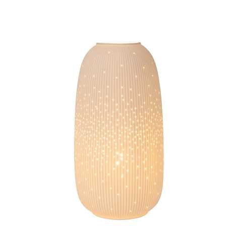 FLORES - Lampe de table - Ø 17,5 cm - 1xE14 - Blanc