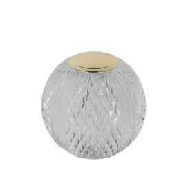 CINTRA - Lampe de table Rechargeable - Batterie/Piles - Ø 11 cm - LED Dim. - 1x2W 2700K - 3 StepDim - Transparent 2