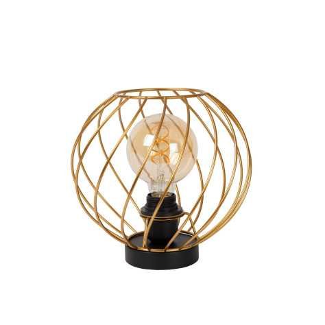 DANZA - Lampe de table - Ø 25 cm - 1xE27 - Or Mat / Laiton
