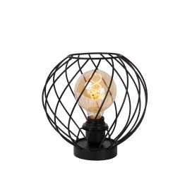DANZA - Lampe de table - Ø 25 cm - 1xE27 - Noir