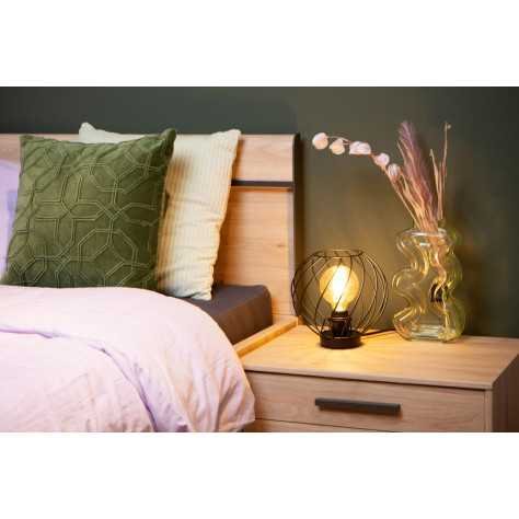 DANZA - Lampe de table - Ø 25 cm - 1xE27 - Noir