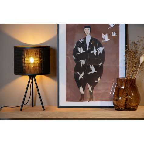 TAGALOG - Lampe de table - Ø 26 cm - 1xE27 - Noir