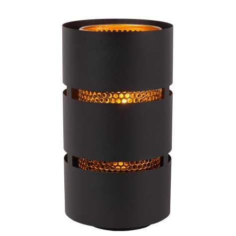 ROSAS - Lampe de table - Ø 16 cm - 1xE27 - Noir